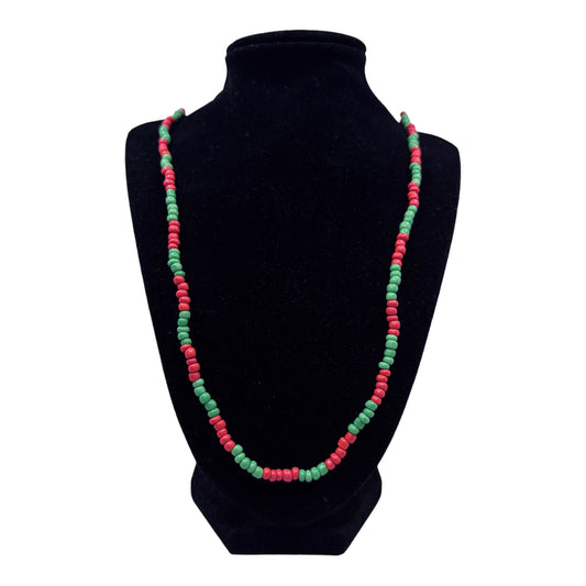 Neck Beads - Red & Green