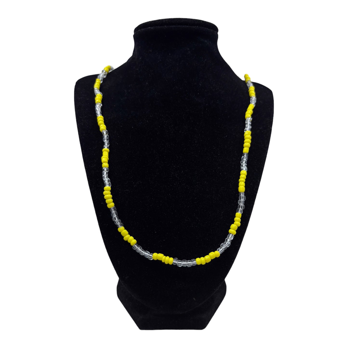 Neck Beads - Yellow & Clear
