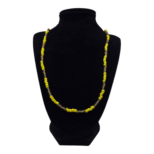 Neck Beads - Yellow & Gold