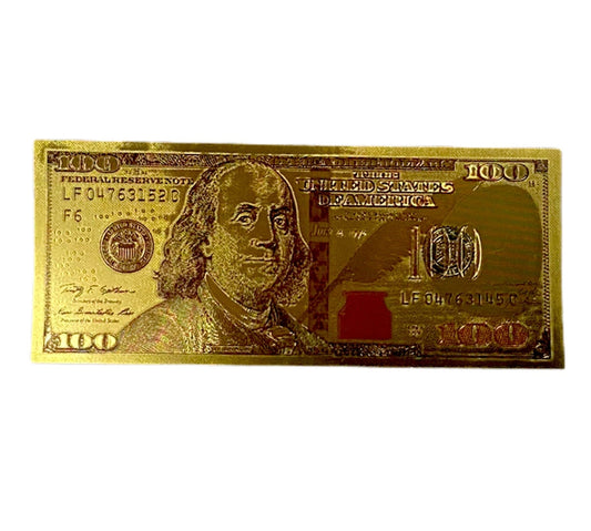 $100 Bill Golden Foil